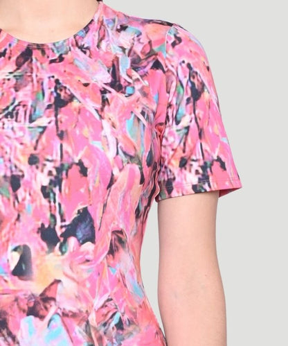Women's Multicolor Geometric Print Regular Fit Mini Dress
