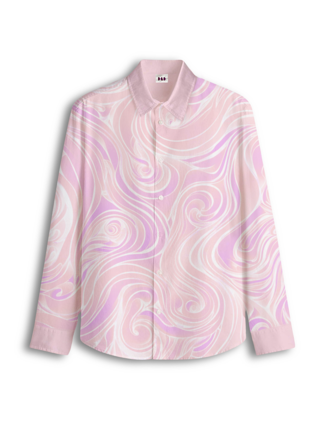 AI Imagined Wave Desire Men's Collar Shirt: Spread the Peace within YOU!