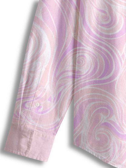 AI Imagined Wave Desire Men's Collar Shirt: Spread the Peace within YOU!