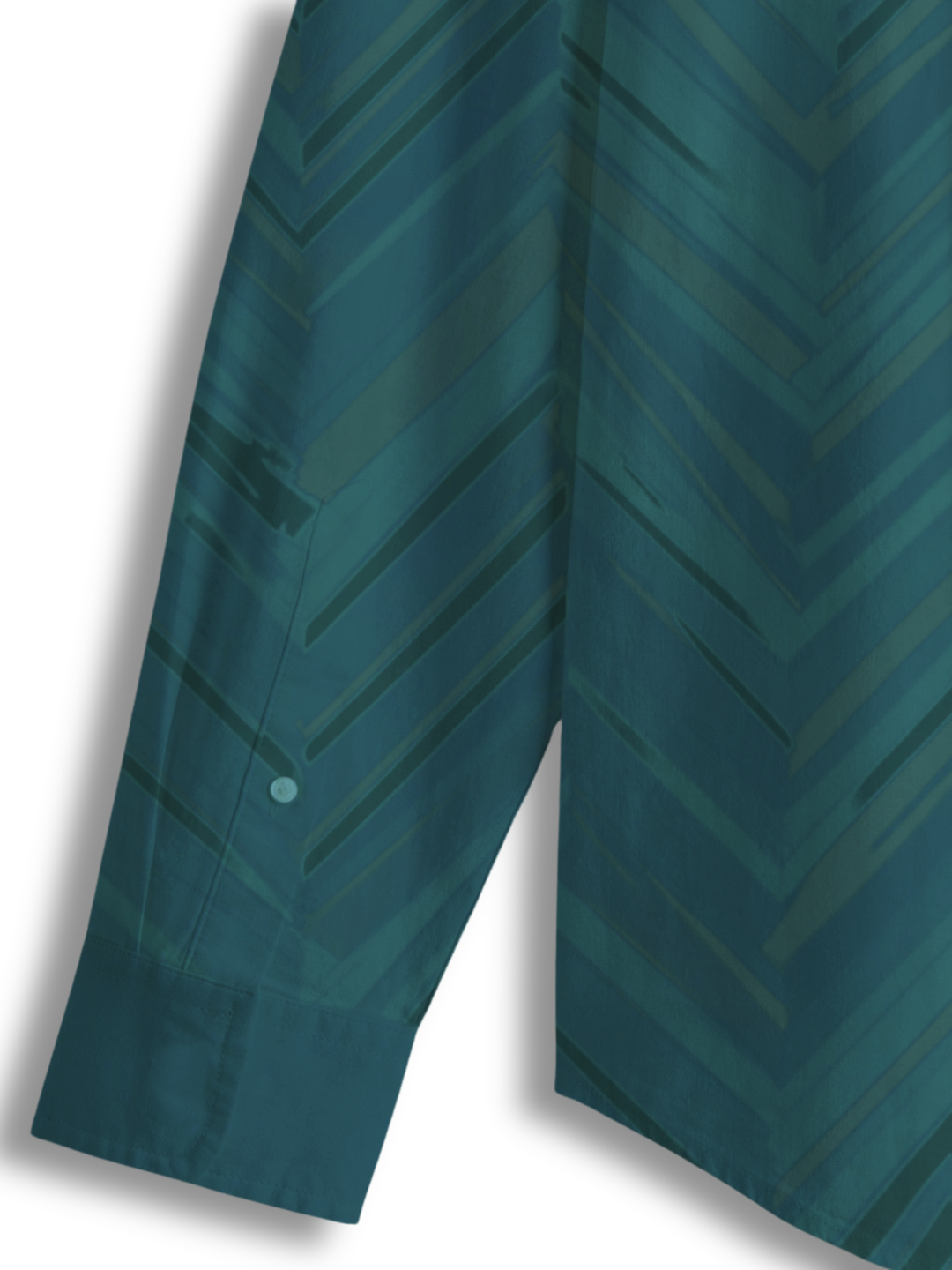 AI Imagined Deep Green Classic Men's Collar Shirt