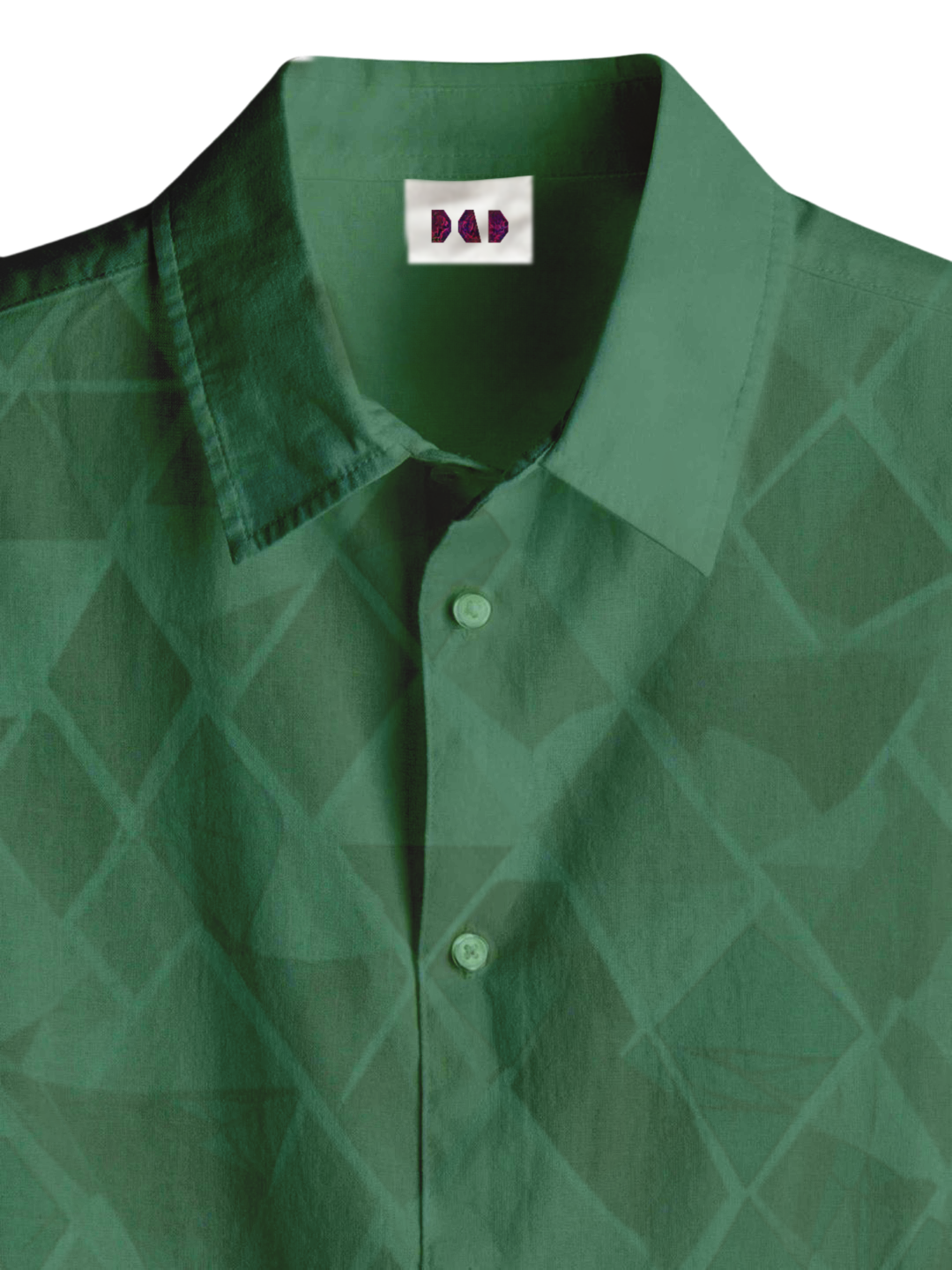 AI Imagined Green Maze Classic Men's Collar Shirt