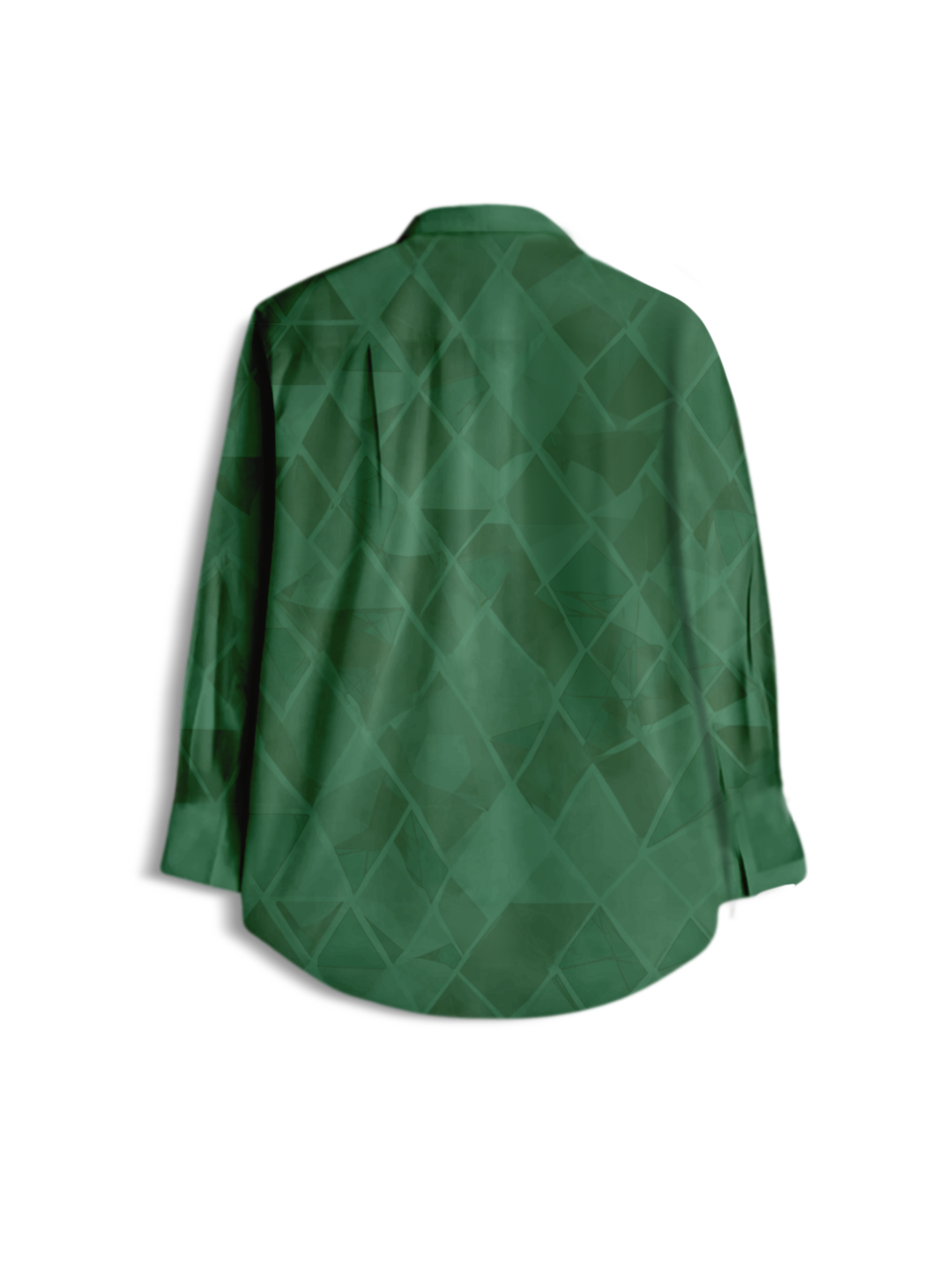 AI Imagined Green Maze Classic Men's Collar Shirt
