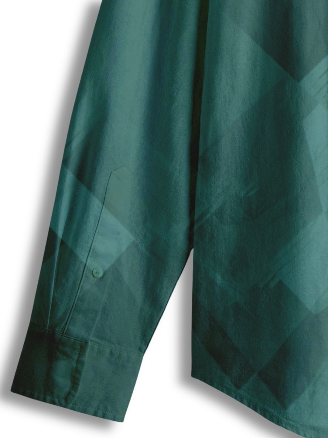 AI Imagined Green Metal Men's Collar Shirt