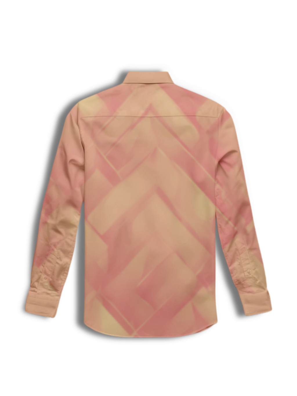 AI Imagined Peach Sanguine Vibe Men's Collar Shirt