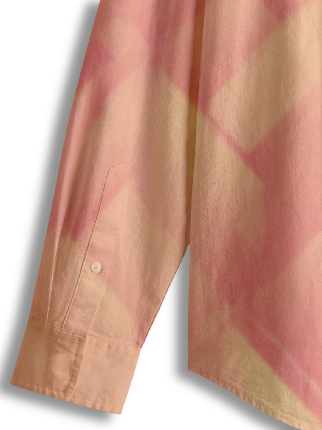 AI Imagined Peach Sanguine Vibe Men's Collar Shirt