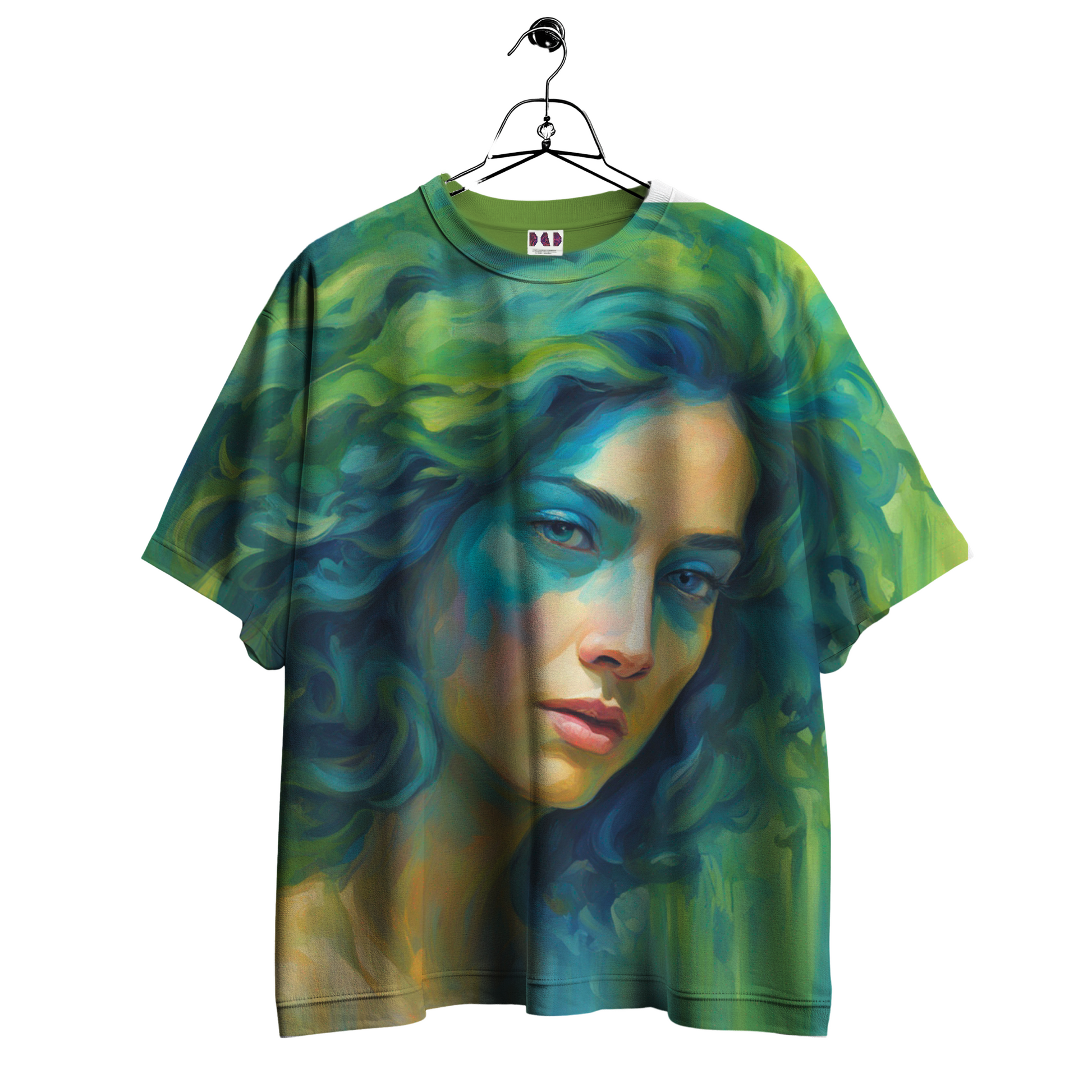 AI Imagined Oversize Gaze of Mother Nature Graphic T-Shirt