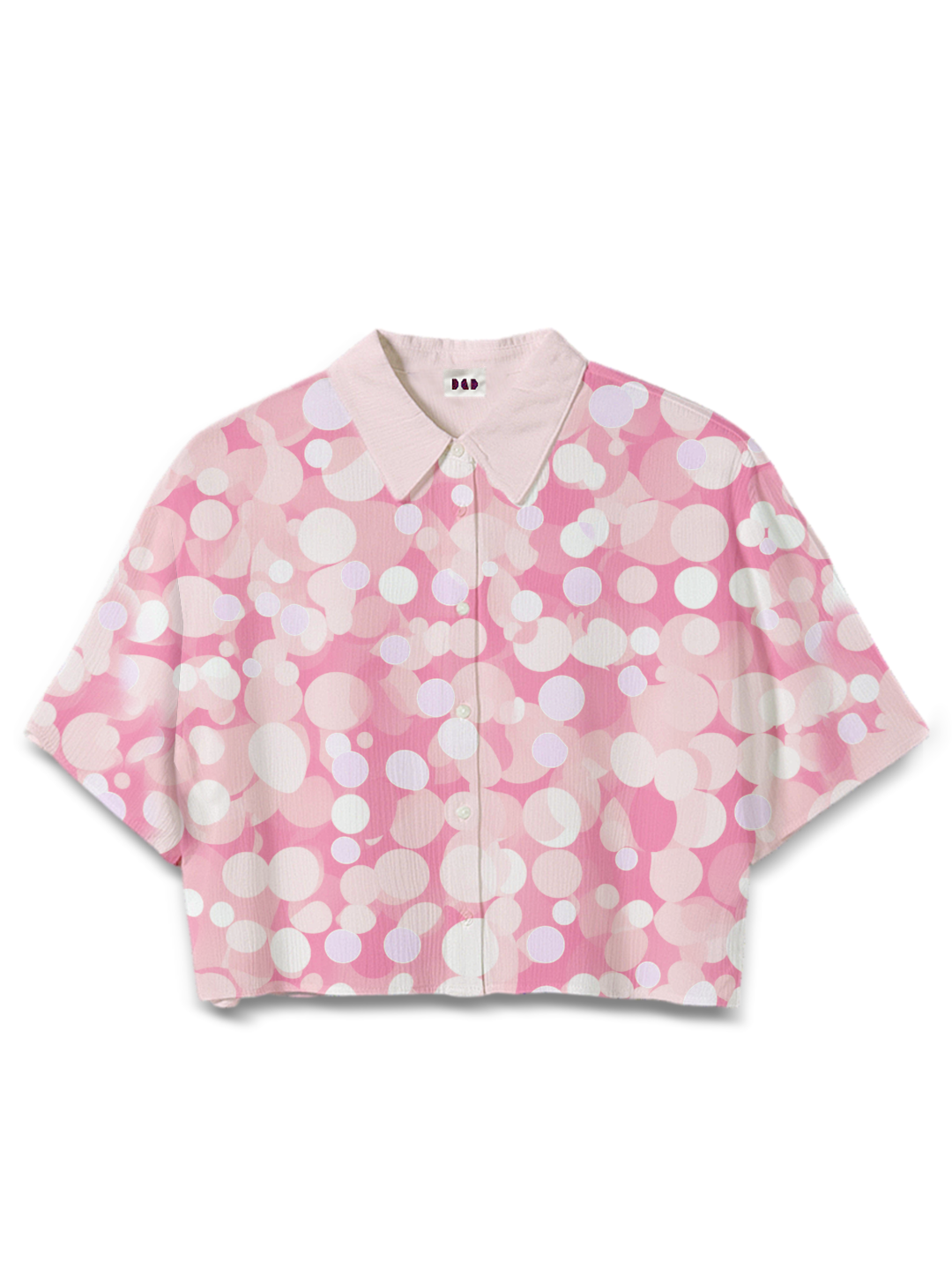 AI Imagined Pink Bubble Universe Women's Crop Top