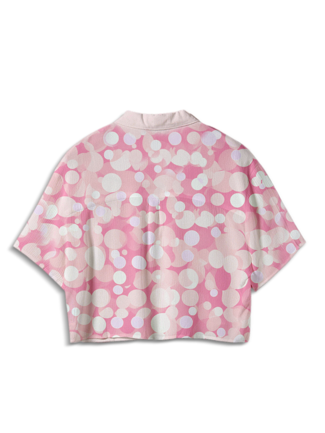 AI Imagined Pink Bubble Universe Women's Crop Top