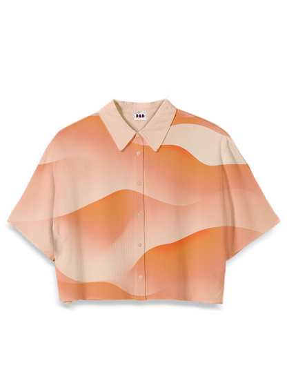AI Imagined Peach Arakis Dune Women's Crop Top