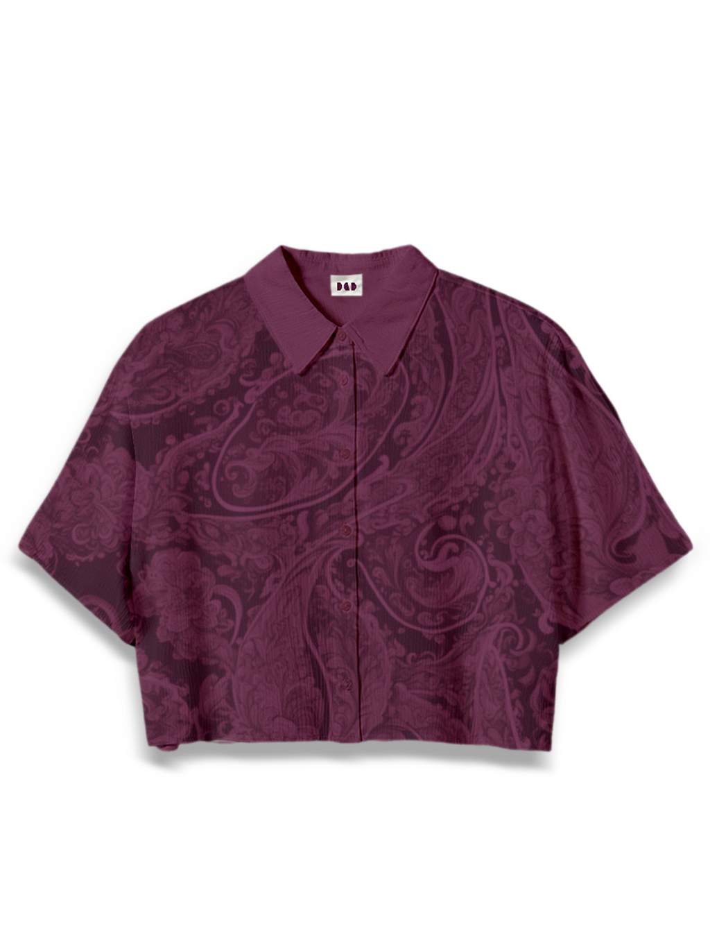 AI Imagined Burgundy Bitch Women's Crop Top