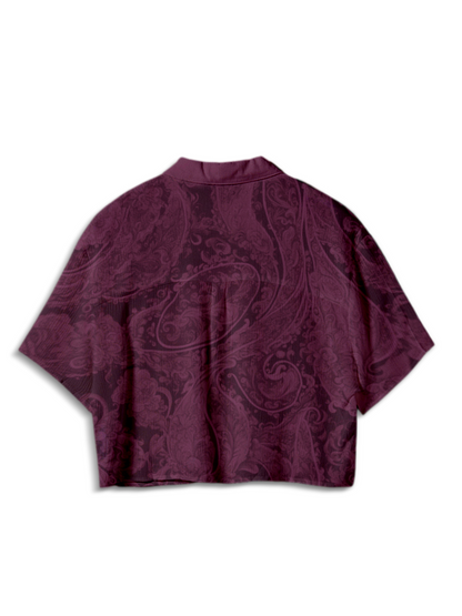 AI Imagined Burgundy Bitch Women's Crop Top