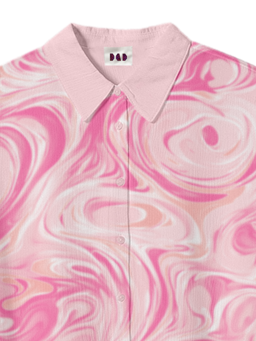 AI Imagined Pink Whirlpool Women's Crop Top