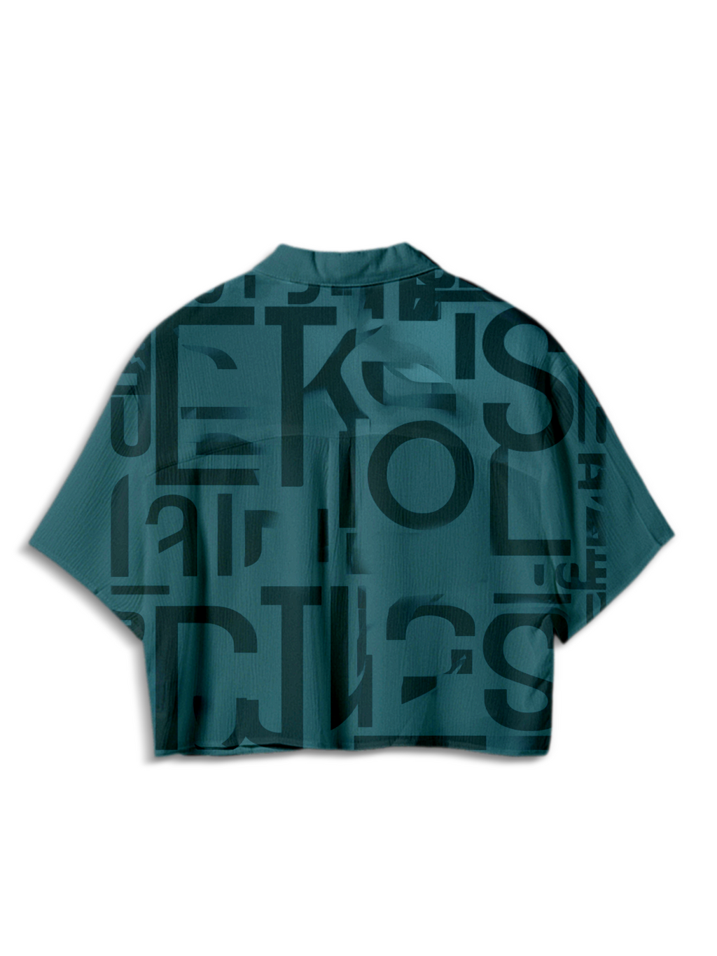 AI Imagined Deep Green Aztec Mystery Women's Crop Top