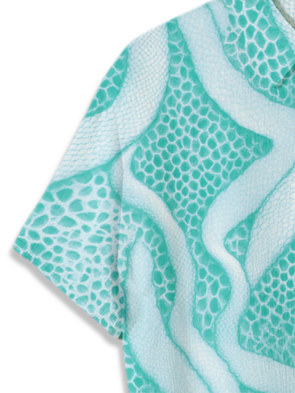 AI Imagined Turquoise Soap Bubbles Women's Crop Top