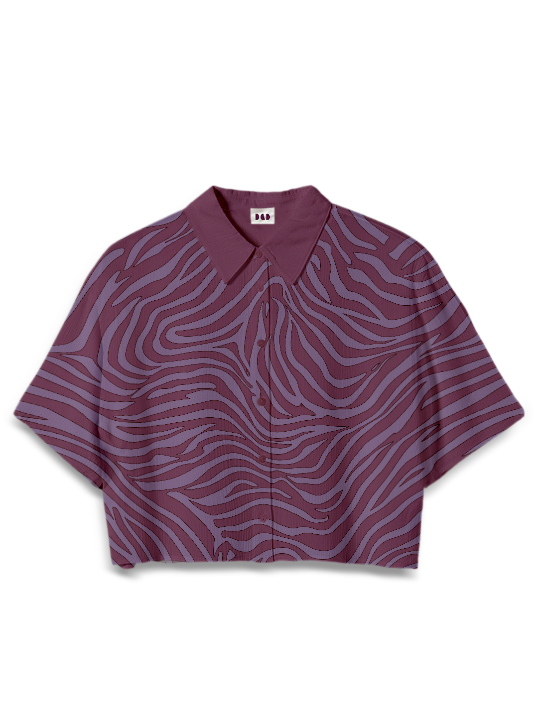AI Imagined Deep Purple Hypnosis Women's Crop Top