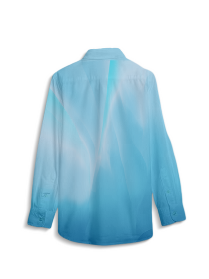 AI Imagined Sea Serenity Women's Collar Shirt