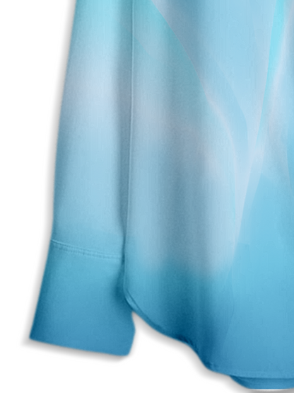 AI Imagined Sea Serenity Women's Collar Shirt