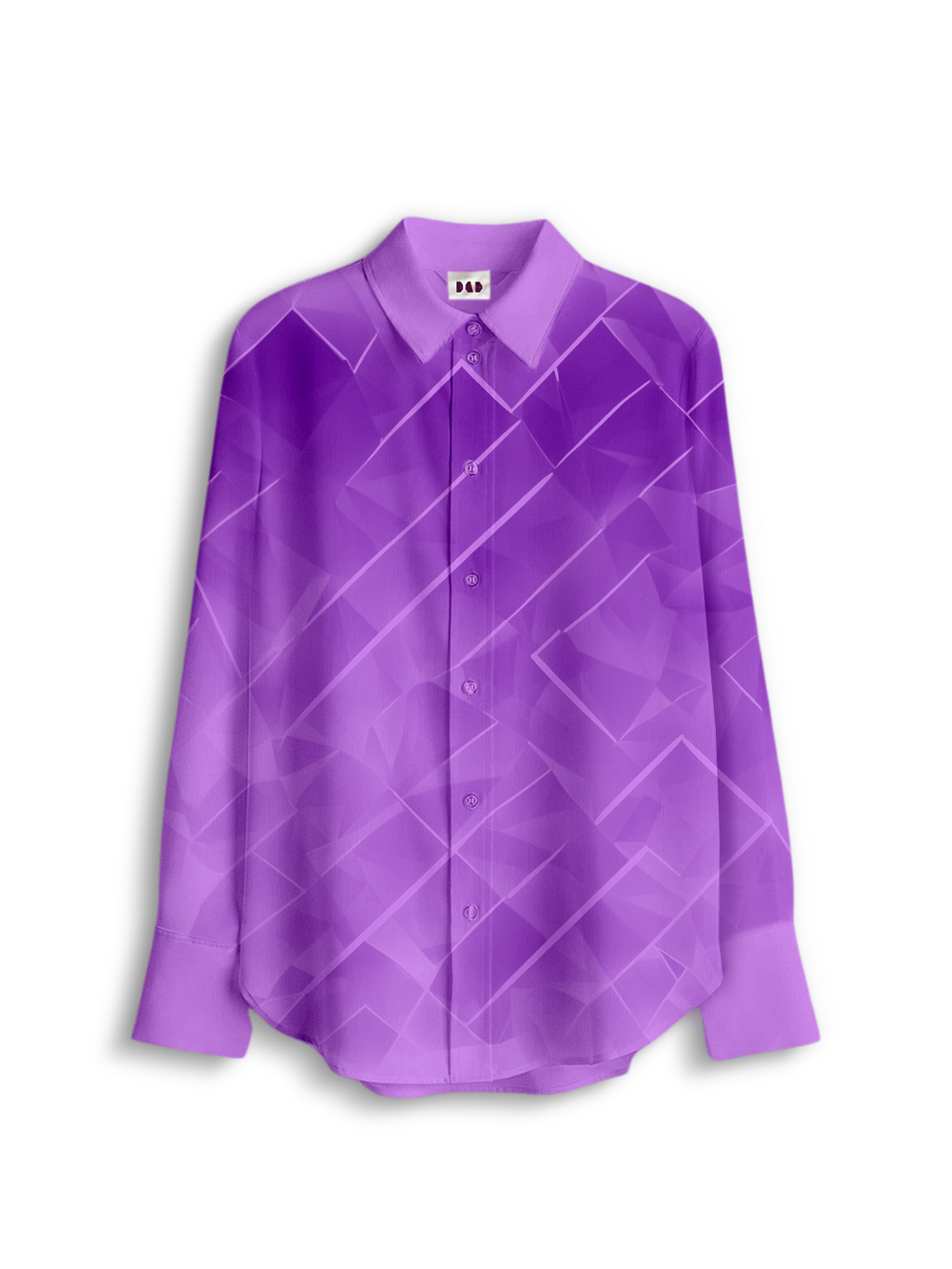 AI Imagined Lavender Bloom Women's Collar Shirt