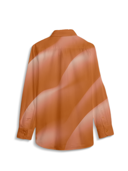 AI Imagined Martian Sand Women's Collar Shirt